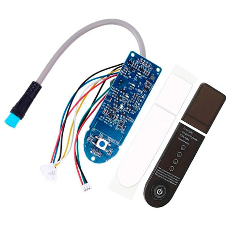 Electric Scooter Dashboard Display Screen Case Replacement Part, easy install with visible wiring and display components.