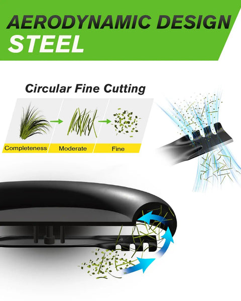 42 Inch Deck Mower Blade Mulching Blades With 6 Point Star Fit Troy Bilt And Cub Cadet Riding Mowers Replacement Numbers aerodynamic design