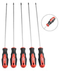 Cool Extended Long Blade Screwdriver Kit With 5 Torx Bits And Magnetic Tips For Auto Repair Electronics Reach Deep Recessed Screws T15-T30, 400mm steel