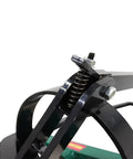 Close-up of Heavy Duty Three Jaw Brake Drum Puller Remover Tool Kit for Car and Truck Repair, showing steel arms and screw.