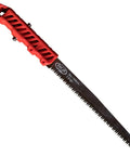 Nine-inch saw component of Dozer 2HS Avalanche Shovel With Ovo Concave Shaft Low Profile Beefy Blades And Cored Handles, red handle