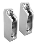 Dope Marine Grade 316 Stainless Steel Cam Cleat For Rope, Boat Cam Cleat For 4mm Line, Rugged Sea Gear, 2 Pack Kit, side view