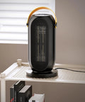 Portable Electric Heater For Indoor Use With Three Heat Modes And Thermostat, 12 Hour Timer, Compact Personal PTC Rapid Heating