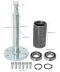 350mm 13.8 Inch Go Kart Steering Wheel Kit With Holder And 6904RS Bearings, parts layout with dimensions shown.