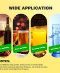 Image showing applications of 110V Water Transfer Pump With Adjustable Speed Auto Siphon Self Priming Food Grade Pump Head And Hose Great For Ice Makers And Coffee Machines Bottling Wine Beer Kombucha Home Brew Friendly Low Noise 2 L Per Minute in wine, beer, and beverage bottling, and drinkable water.