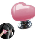 Push To Start Car Button With Pink Metal Heart Decorative Cover Rocker Lever Start Stop Joystick for stylish ignition upgrade