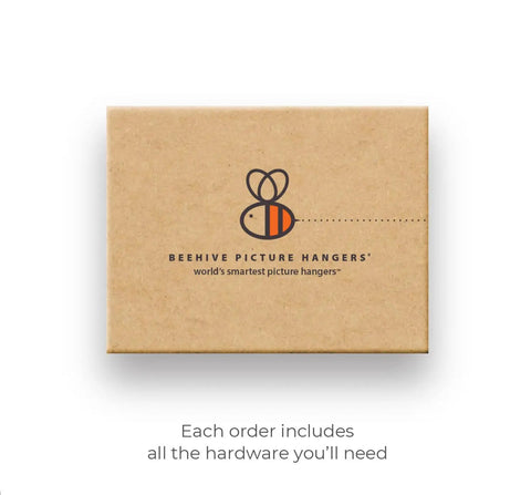 Heavy Duty Picture Hanging Kit For Wood Frames And Canvases On Drywall packaging with logo and product description