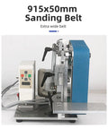 Compact Workhorse 1500W Brushless Belt Sander, Mini Electric Grinder And Quick Edge Sharpening Tool for woodworking with 915x50mm sanding belt.