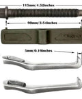 Parts of 2 Jaw Gear Puller For Pulley Flywheel And Bearing Removal Pro Grade Gear Puller For Auto Shop Use, showing dimensions