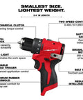 Subcompact Brushless Cordless Drill Driver With A Metal 3 8 Inch Chuck And Dual Speed Gears Built For Tight Corners And Hefty Job Sites Where Pros Want A Rock Solid Bare Tool Setup, featuring a mechanical clutch and LED light.