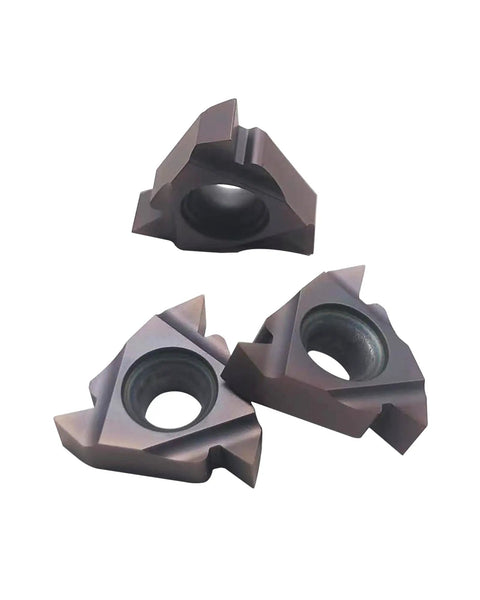 Three 16ER AG60 carbide inserts for Internal Threading Boring Bar And Lathe Threading Holder Kit with SER1616H16.
