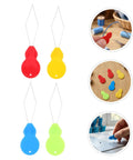 Gourd Shaped Needle Threaders 100 Pack Plastic Threading Tools For Hand Sewing And Embroidery, Effortless Threading, Versatile Use For Travel, Grab And Go DIY Crafts, And Quick Needle Tasks in red, yellow, blue, and green
