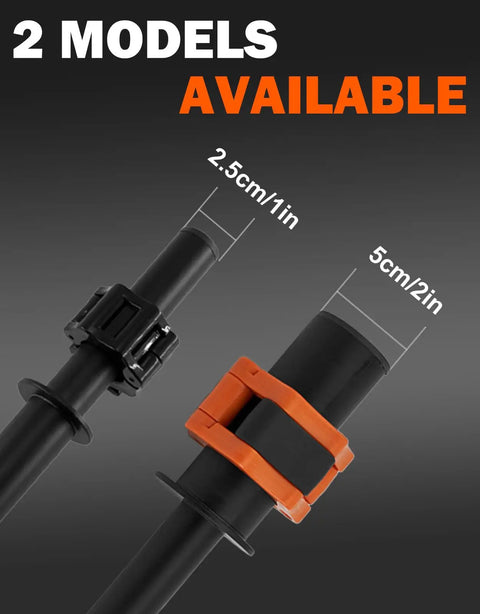 Two In Forearm Trainer for Strength Grip and Wrist Mobility, two size options, metal bars with locking collars