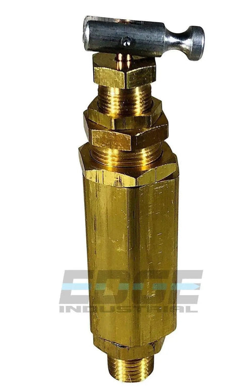 Pilot Unloader Valve For Air Compressor 1 Quarter Inch Male NPT Inlet And 1 Eighth Inch Discharge Outlet, brass body