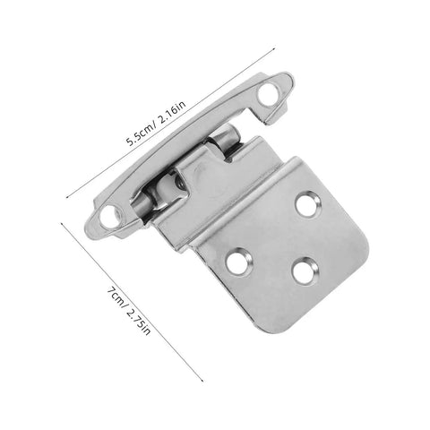 8 Pack Inset Concealed Self Closing Cabinet Hinges No Slam With Soft Close Dampers Flush Mount Adjustable