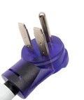 Heavy Duty 30 Amp NEMA 6 30 Extension Cord For Welder And Heater 10 Foot UL Listed 10 AWG Copper plug close-up