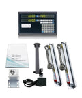Top Shelf Two Axis Digital Calipers Readout Kit Featuring 2 Precision Linear Encoder Scales with display unit and cables.