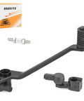 Foot Shift Lever Pedal And Shifter Linkage Arm For Warrior 350 ATV YFM350X Beefy Durable Alloy Construction Smooth Quick Shifting Upgrade For Off Road Rides, black alloy lever and linkage arm kit