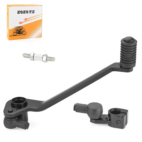 Foot Shift Lever Pedal And Shifter Linkage Arm For Warrior 350 ATV YFM350X Beefy Durable Alloy Construction Smooth Quick Shifting Upgrade For Off Road Rides, black alloy lever and linkage arm kit