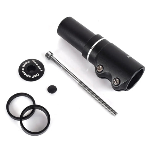 Bike Stem Riser Extender 115mm For One And One Eighth Inch Steerer 28.6mm Handlebar Rise components with spacers and bolt