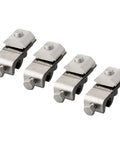 Heavy-Duty Solar Panel Mounting Bracket Clamps With Nickel-Plated Aluminum Grounding Lugs And Fasteners, Pre-Assembled For C-Beam, U-Beam, And H-Profile