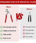 No Fuss Heavy Duty Car Clip Pliers Panel Clip Removal Tool For Auto Fastener And Plastic Rivet Extraction comparison with inferior tool.