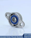 Premium Stainless Steel Bearing Housings SKFL006 For 30mm Shaft Size Pillow Block Units With SSKFL006 Design showing stainless steel flange bearing for 30mm shaft
