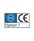ETA CE certification logo with Option 7