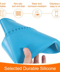 Rock Solid Silicone Magnetic Soldering Mat For Electronics Repair Heat Resistant Non Slip Anti Scald Blue Wrist Rest Pad 17 By 11 8 Inches showing soft and foldable silicone design.