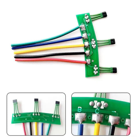 Hall Sensor For Two Wheel Electric Bikes With Board Cable Replacement Part And Plug And Play Motor Hall Element For Ebike Durable Sensor Module For Electric Bicycle Motors Easy To Install And Replace In Two Wheel Vehicles