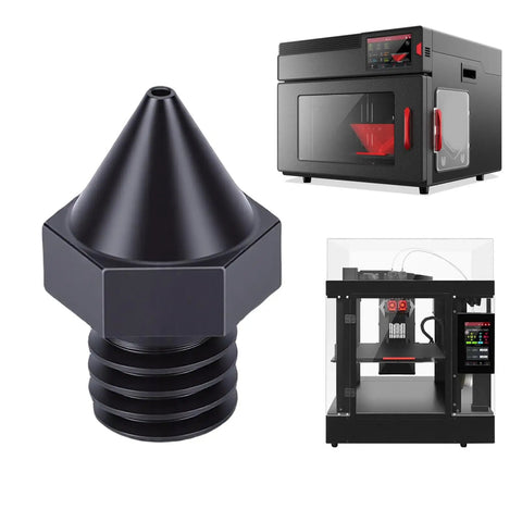 Bulletproof Hardened Steel 3D Printer Nozzle 0.6Mm Upgrade For Raise3D N Series Heavy Duty High Temp Extrusion Tip Reliable Daily Driver Replacement Part For Smooth Filament Feed