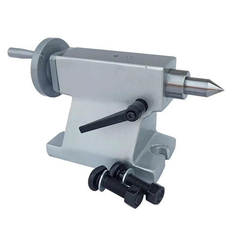 Heavy Duty Cnc Tailstock Indexing Head With 145Mm Center Cap And Cast Iron Housing built for precise CNC machining tasks.