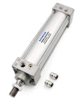 Beefy Heavy Duty Industrial Grade Pneumatic Air Cylinder 50 By 250 Stroke Double Acting With Single Rod 1.96 Inch Bore And 9.84 Inch Stroke