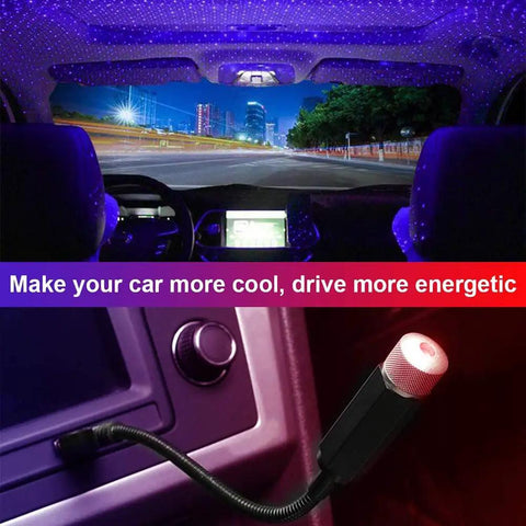 Projector Night Light With Adjustable USB Power, Violet Blue Interior Car Lights, Romantic Auto Roof Ceiling Lamp For Bedroom, Car Or Party Decor, Easy Plug And Play Mood Setter And Atmosphere Creator
