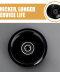Premium PU Roller Skate Wheels With Bearings Replacement for Indoor Skating, black wheel close-up
