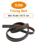 Transmission Belt S3M Timing Belt Arc Tooth Rubber Width 10mm Or 15mm For Your Rig, S3M Series Compatible with pulleys