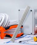 Awesome 7 Piece Spring Tube Bender Set For Plastics And Copper Pipes Hand held Benders 1/4 To 5/8 Inch details with tools and cables.