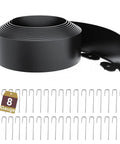 Three Inch Tall Landscape Edging Border Kit With Twenty Five Feet Coil And Thirty Five Pieces Of Eight Gauge Metal Staples