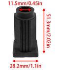 Square Caster Insert Cover For Chairs And Tables Plastic Caster Socket Replacement Sleeve 4 Pcs Durable PP Material