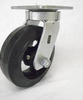 Heavy Duty 6X2 Inch Swivel Caster With Kingpinless Design And Rubber Wheel On Steel Hub for smooth rolling on tool carts.