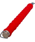 QLT Pull Tie Wire Twister contractor grade tool with red rubber grip handle, designed for concrete and rebar tying, 12 inch length.