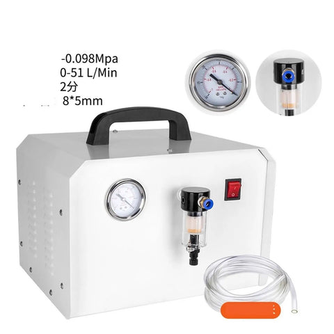 Quiet Diaphragm Vacuum Pump For Laboratory Scientific Research With Vacuum Drying Defoaming Filter Oil Lubricated Micro Pump, 8*5mm.