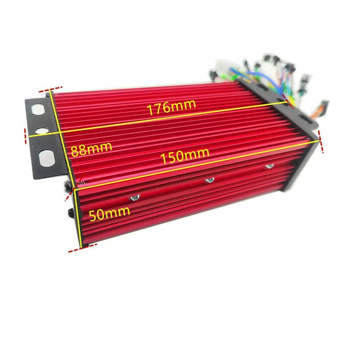 Beefy Brushless Controller With LCD Display For E Bikes And E Scooters 36V To 72V 500W To 1000W Universal Max 33A Adjustable Voltage Settings And LCD Readout For Speed Mileage And Assist Gear Easy Install