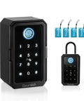 Smart Key Lock Box With Bluetooth Unlock Fingerprint Recognition TTLock App Control Ekey Passcode IC Card Access display