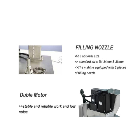 High Precision Electric Auger Filler Machine For Spices And Toner Powders 0.5 To 300 Grams dual filling nozzles and stable motor design.