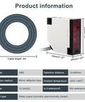 Plug And Play Photoelectric Sensor Switch 12 24V Retroreflective Beam Sensor E3JK R4M1 with cable length of 2m