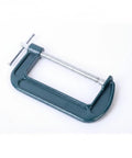 Heavy Duty Green Ductile Iron C Clamp for Secure Workholding and Tight Gluing Tasks with Smooth Screw Mechanism.