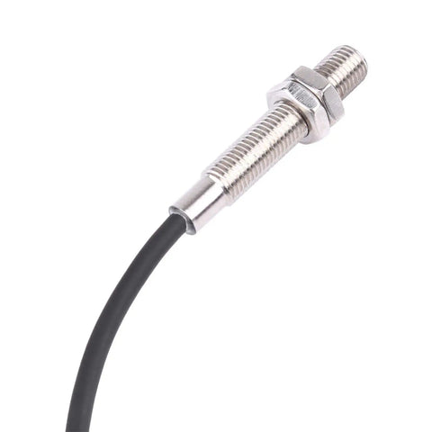 Compact 12 To 24 V DC Diffuse Reflective Infrared Photoelectric Sensor with 3.5 cm Detection, NPN NO Output, DC Amplifier, M8 Mounting.