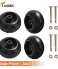 Deck Roller Wheels Kit For Lawn Mower 75304856A Replacement 4 wheels, bolts, and nuts for Cub Cadet RZT50 RZT54 LT1050