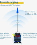 Ultrasonic Distance Measuring Soldering Practice Kit With Adjustable Alarm, Beginner Friendly DIY Soldering Project Set